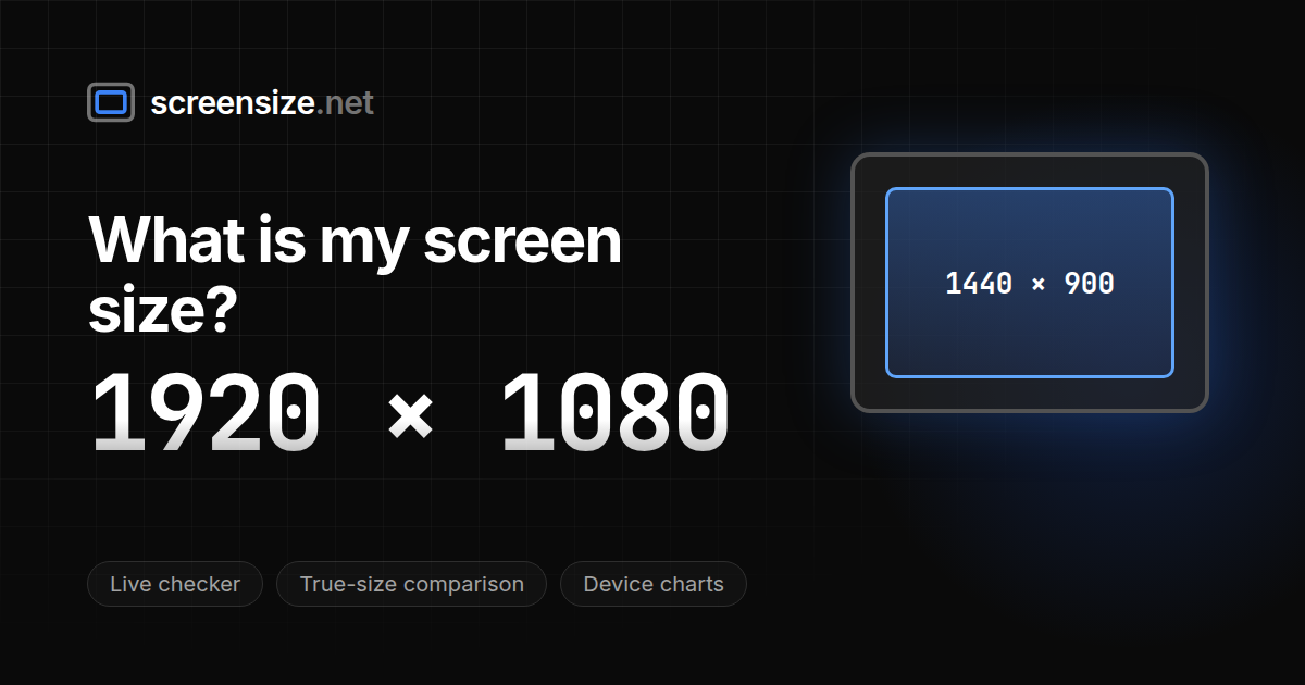 What Is My Screen Size?